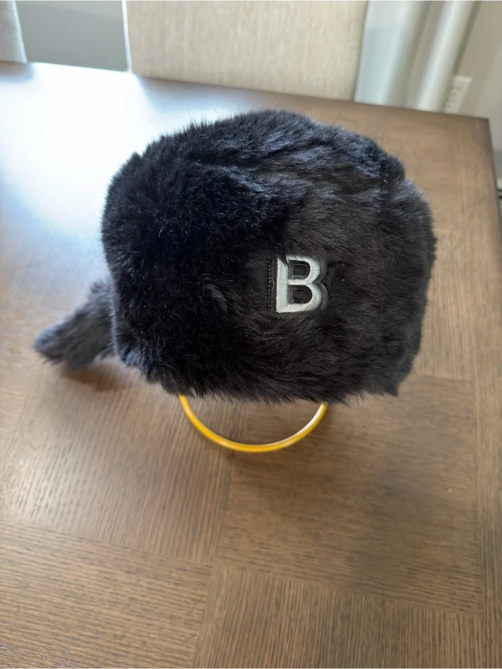 The BRAND Kids Black Faux Fur Trapper Hat sku24